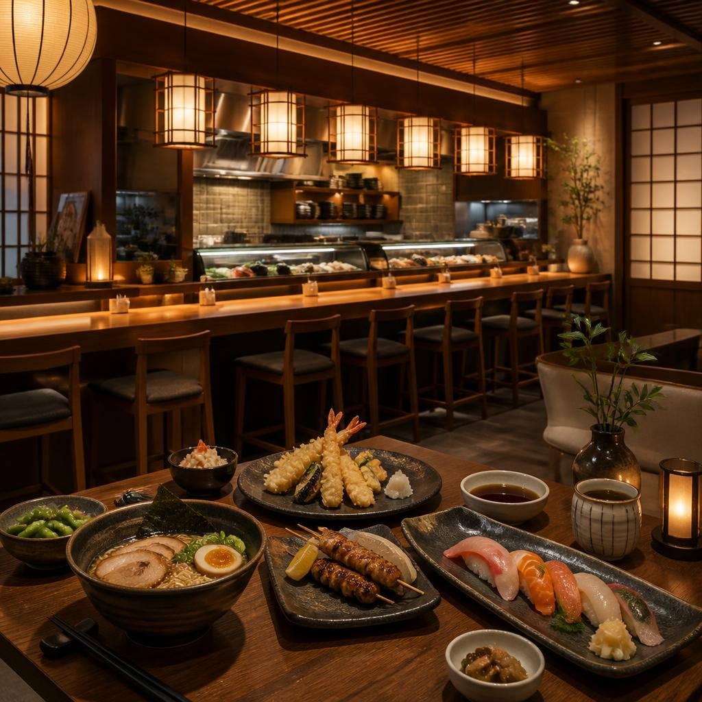 Japanese restaurant at Takara Hotel